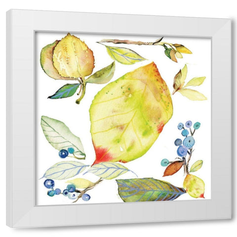 Harvest Rush I White Modern Wood Framed Art Print by Rice, Kristy