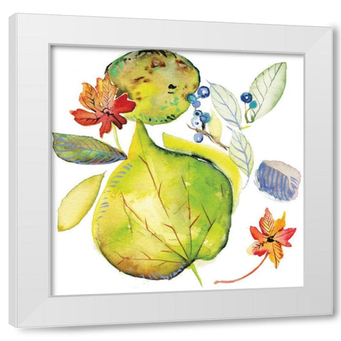 Harvest Rush II White Modern Wood Framed Art Print by Rice, Kristy