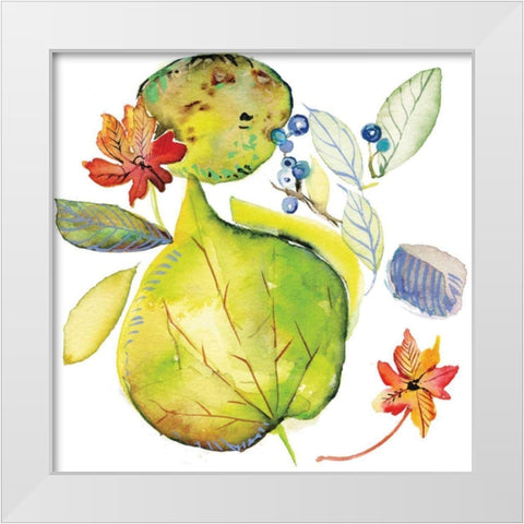 Harvest Rush II White Modern Wood Framed Art Print by Rice, Kristy