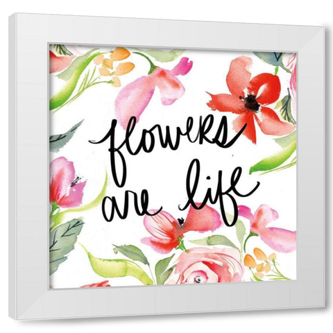 Bloom to Remember II White Modern Wood Framed Art Print by Rice, Kristy