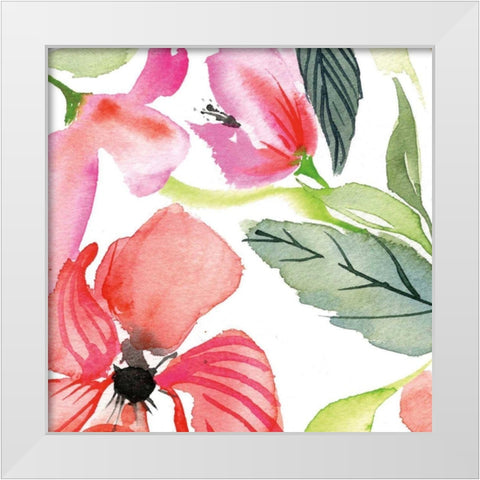 Bloom to Remember III White Modern Wood Framed Art Print by Rice, Kristy