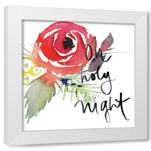 Scarlett O Christmas III White Modern Wood Framed Art Print by Rice, Kristy