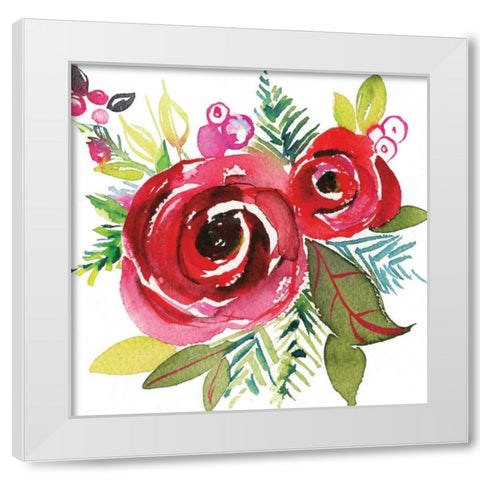 Scarlett O Christmas VI White Modern Wood Framed Art Print by Rice, Kristy