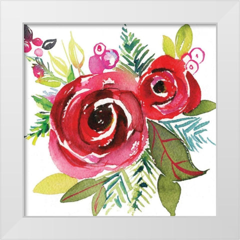 Scarlett O Christmas VI White Modern Wood Framed Art Print by Rice, Kristy