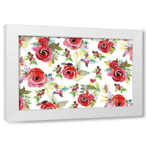 Scarlett O Christmas VII White Modern Wood Framed Art Print by Rice, Kristy