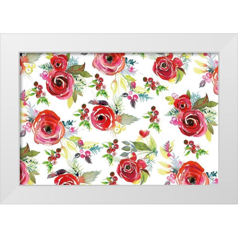Scarlett O Christmas VII White Modern Wood Framed Art Print by Rice, Kristy