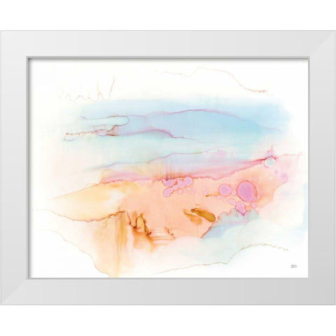 Mist in the Morning White Modern Wood Framed Art Print by Averinos, Melissa