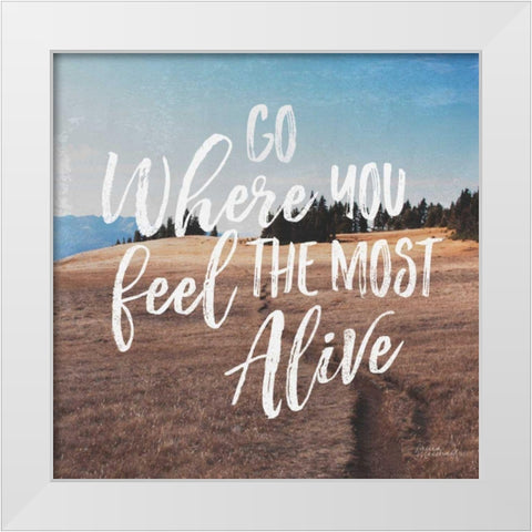 West Coast Wandering I White Modern Wood Framed Art Print by Marshall, Laura