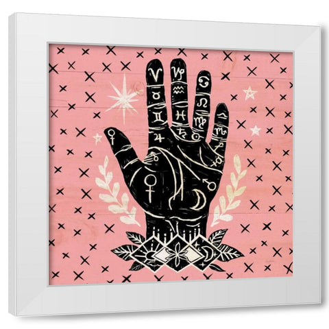 Mystical Halloween Pink I White Modern Wood Framed Art Print by Urban, Mary