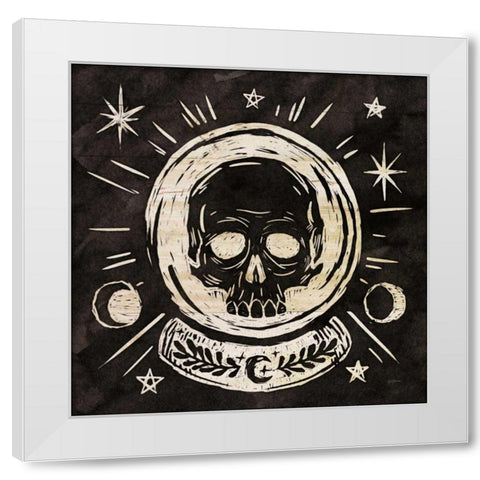 Mystical Halloween Wood III White Modern Wood Framed Art Print by Urban, Mary
