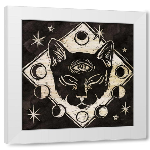 Mystical Halloween Wood IV White Modern Wood Framed Art Print by Urban, Mary