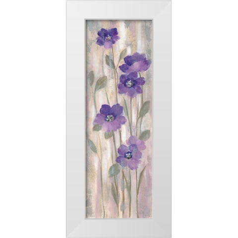 Spring Florals II White Modern Wood Framed Art Print by Vassileva, Silvia