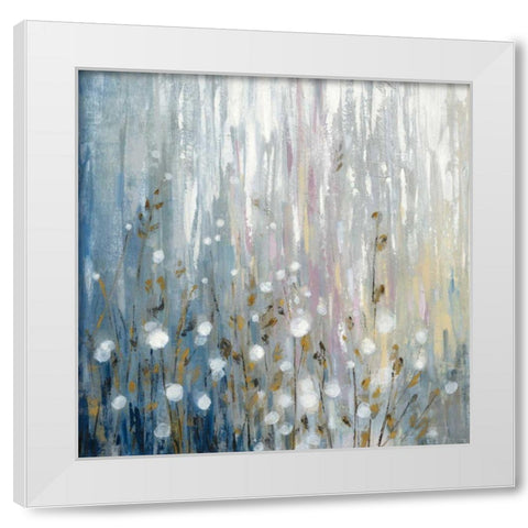 January Branches White Modern Wood Framed Art Print by Vassileva, Silvia