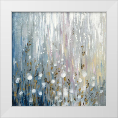 January Branches White Modern Wood Framed Art Print by Vassileva, Silvia