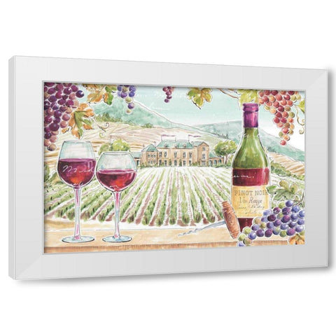 Wine Country I White Modern Wood Framed Art Print by Brissonnet, Daphne