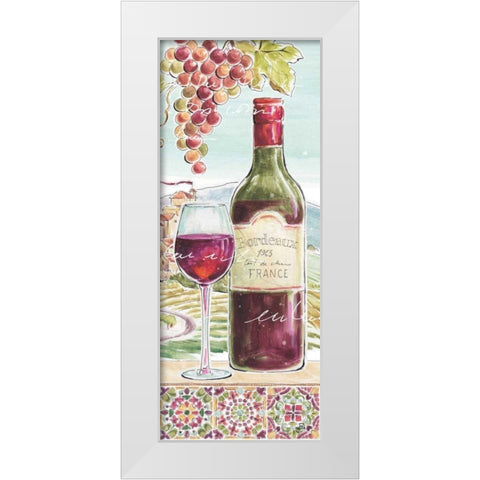 Wine Country V White Modern Wood Framed Art Print by Brissonnet, Daphne