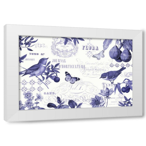 Botanical Blue I White Modern Wood Framed Art Print by Pertiet, Katie