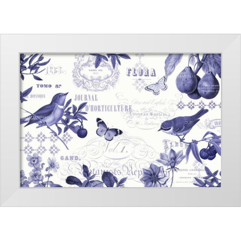 Botanical Blue I White Modern Wood Framed Art Print by Pertiet, Katie
