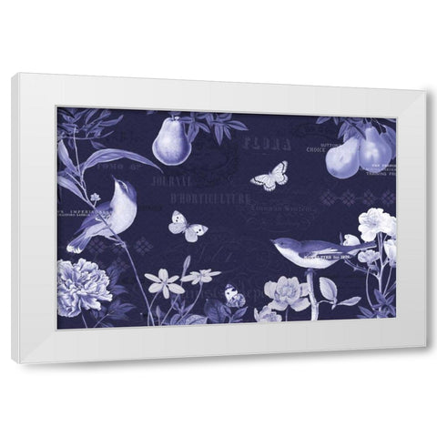 Botanical Blue IV White Modern Wood Framed Art Print by Pertiet, Katie