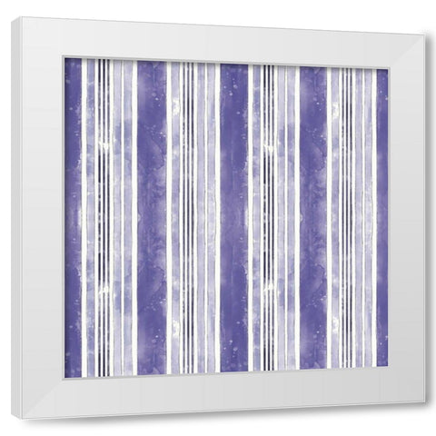Botanical Blue Step 05 White Modern Wood Framed Art Print by Pertiet, Katie