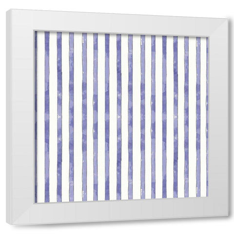 Botanical Blue Step 06 White Modern Wood Framed Art Print by Pertiet, Katie
