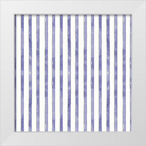 Botanical Blue Step 06 White Modern Wood Framed Art Print by Pertiet, Katie