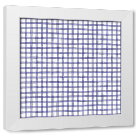 Botanical Blue Step 07 White Modern Wood Framed Art Print by Pertiet, Katie