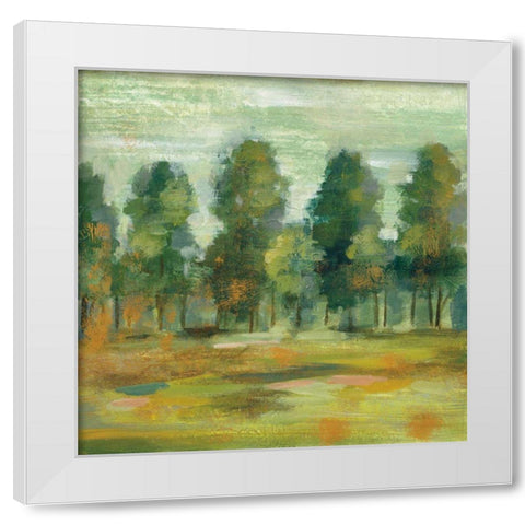 Forest II White Modern Wood Framed Art Print by Vassileva, Silvia