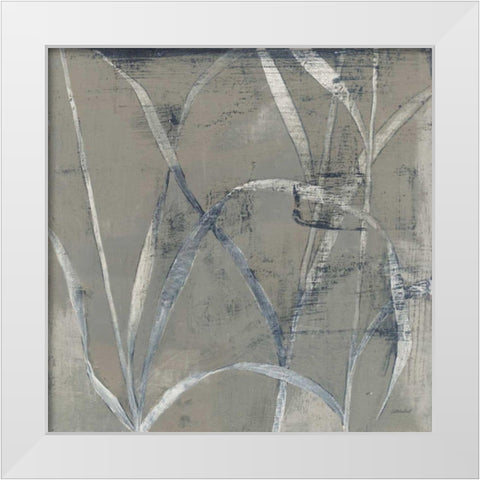 In the Garden II Gray White Modern Wood Framed Art Print by Lovell, Kathrine