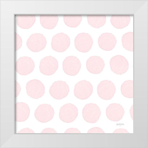 Girl Power Pattern VIIA White Modern Wood Framed Art Print by Jackson, Jenaya
