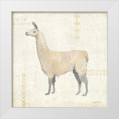 Llama Land VI White Modern Wood Framed Art Print by Tillmon, Avery