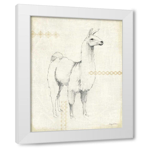 Llama Land XI White Modern Wood Framed Art Print by Tillmon, Avery