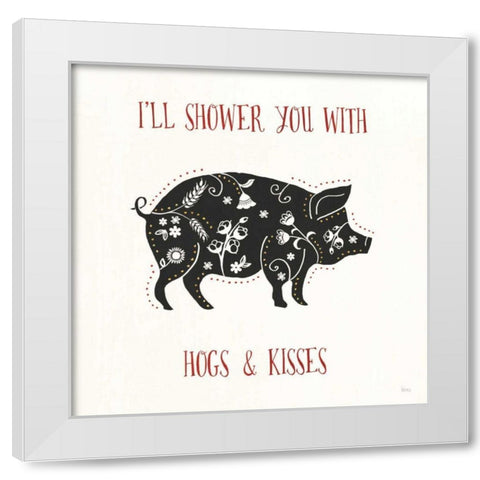 Otomi Farm II White Modern Wood Framed Art Print by Charron, Veronique