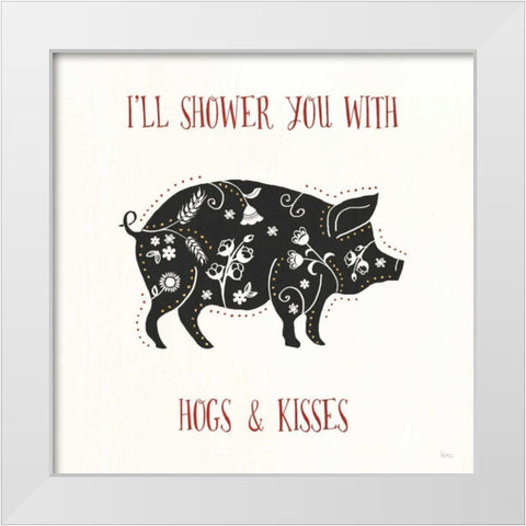 Otomi Farm II White Modern Wood Framed Art Print by Charron, Veronique