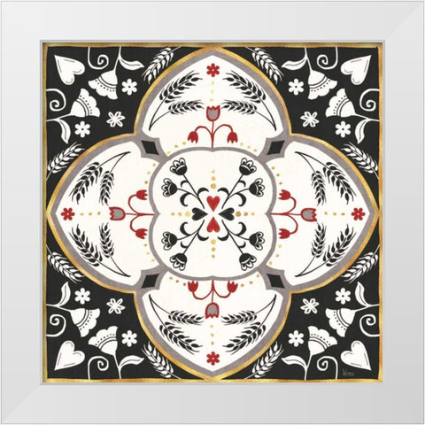 Otomi Farm XII White Modern Wood Framed Art Print by Charron, Veronique