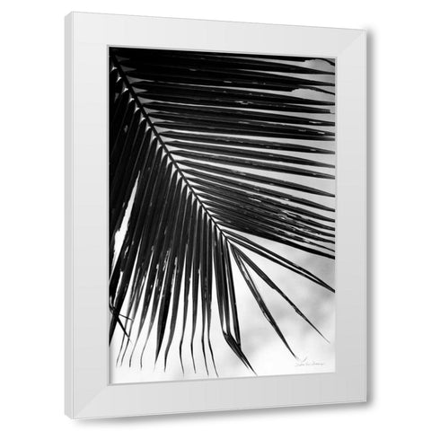 Palm Frond II White Modern Wood Framed Art Print by Van Swearingen, Debra