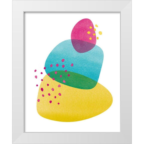 Balance I White Modern Wood Framed Art Print by Hershey, Moira