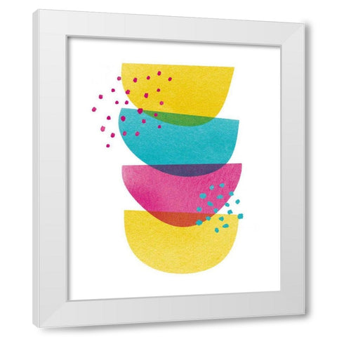 Balance II White Modern Wood Framed Art Print by Hershey, Moira