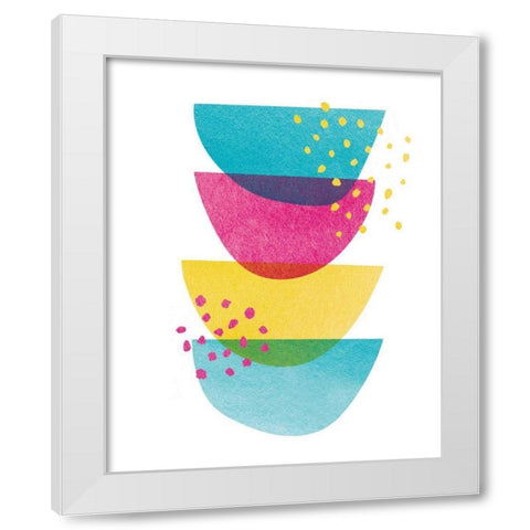Balance III White Modern Wood Framed Art Print by Hershey, Moira