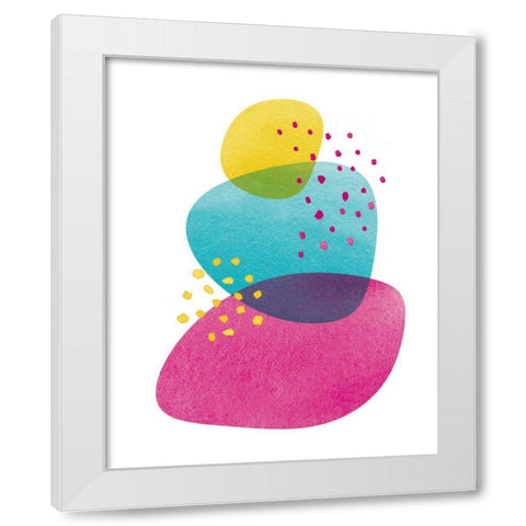 Balance IV White Modern Wood Framed Art Print by Hershey, Moira