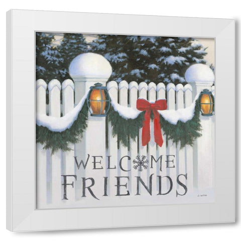 Christmas Affinity VIII White Modern Wood Framed Art Print by Wiens, James