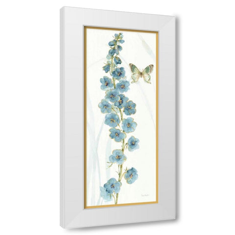 Rainbow Seeds Flowers VI Butterfly White Modern Wood Framed Art Print by Audit, Lisa