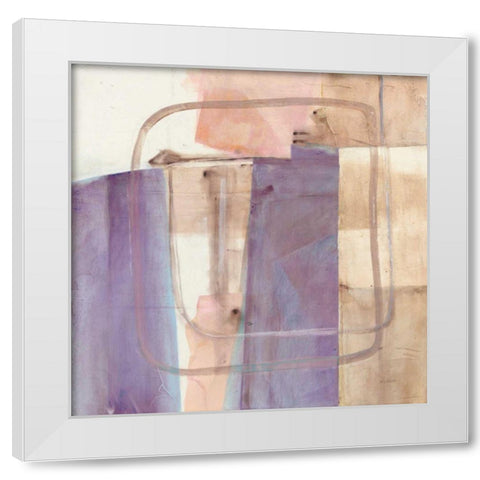 Passage I Blush Purple White Modern Wood Framed Art Print by Schick, Mike