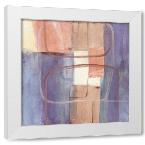 Passage II Blush Purple White Modern Wood Framed Art Print by Schick, Mike