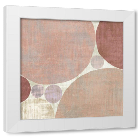Circulation I v2 Blush White Modern Wood Framed Art Print by Mullan, Michael
