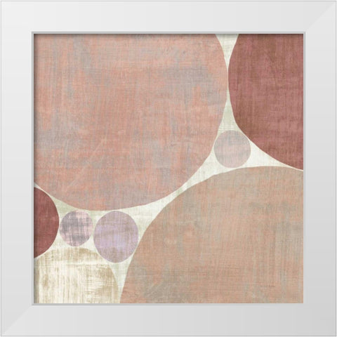Circulation I v2 Blush White Modern Wood Framed Art Print by Mullan, Michael