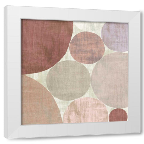 Circulation II v2 Blush White Modern Wood Framed Art Print by Mullan, Michael