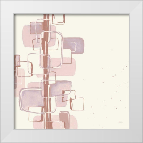 Mind Games I Blush White Modern Wood Framed Art Print by Paschke, Chris