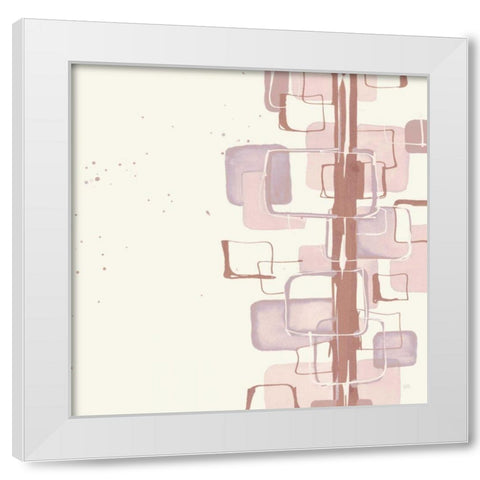Mind Games II Blush White Modern Wood Framed Art Print by Paschke, Chris