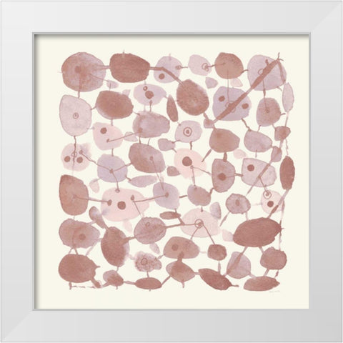 Mid Century IV Blush White Modern Wood Framed Art Print by Warrick, Cheryl